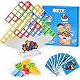 HOTUT Tetra Tower Balance Game, 16 Pcs Balance Building Toy, Russian Building Block, Swing Stack Balance Toy, DIY Assembling Versatile Toy, Board Table Games for Family Games, Parties, Travel