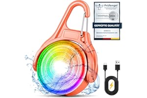 Dokkita Lumiere Chien Nuit Rechargeable (Changement de Couleur RGB + 4 Modes de Clignotement), Pendentif Lumineux Chien Rechargeable USB Clignotant dans la Nuit pour Chien Chat, étanchéité IPX8