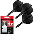 Target Darts K Flex Integrated Dart Flights And Shafts, No.2 | Pack Of 3 K-Flex - No2, Kflex All In One Moulded Dart Flight & Stem Lengths: Short, Intermediate & Medium | Professional Dart Accessories