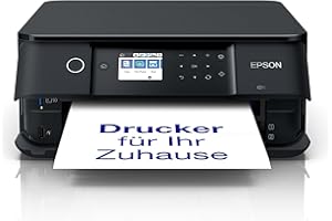 ‎EPSON Epson Expression Premium XP-6100 3-in-1 Multifunktionsgerät Drucker (Scannen, Kopieren, WiFi, Duplex, 6,1 cm Display, Einzelpatronen, 5 Farben, DIN A4), schwarz