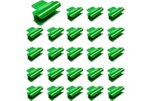 acdokuk 30 Pcs Greenhouse Pipe Clamps, Garden Plant Net Clips, Film Row Cover Tunnel Hoop Clip, Shading Net Rod Clips, Film Buckles for Ø11~13mm Tube Plant Extension Support Stakes