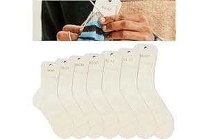 GOEDCH Tablas para Calcetines: 7 Tablas de Calcetines Tamaño 34-47, Ayuda para Tejer con Indicación de Tamaño para Amantes Tejido y Manualidades, Plantilla para Calcetines, Tensor de Calcetines