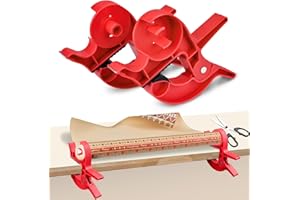 Vibbang Pinces À Papier D'emballage, Coupe-papier D'emballage, Distributeur De Papier D'emballage, Pince De Table Pour Emballage De Cadeaux, Distributeur De Ruban Adhésif Intégré Pour Sécurise