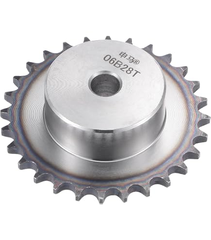 25 (04C) Roller Chain Sprocket - 9T To 30T Teeth, Pitch 6.35mm (1/4"), Bore 5mm-16mm, 45# Steel