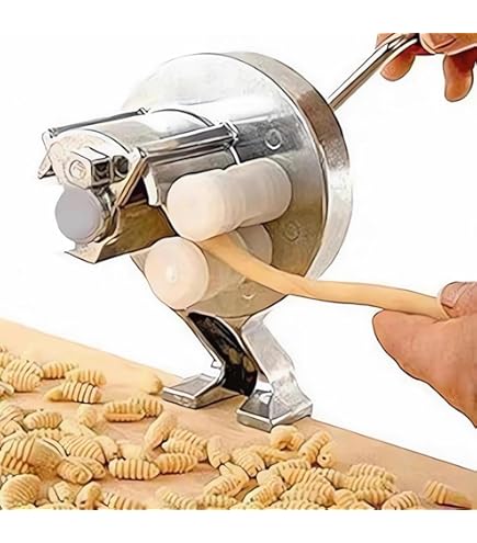 Macchina Per Pasta Manuale In Acciaio Inox: Fai Maccheroni, Fettuccine E Gnocchi Fatti In Casa