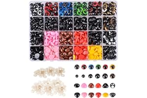 ZIOYA 1040 Pièces Yeux de Securite Amigurumi Nez de Sécurité avec Rondelles pour Amigurumi Crochet Poupées Artisanales Animaux en Peluche et Ours en Peluche