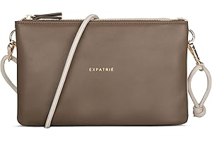 Expatrié Clutch Mujer - Emilie - Elegante Bolso Bandolera para Boda, Fiesta y Ocio - Bolso Pequeño En Dos Colores - Bolsa Cruzada - Correa Ajustable