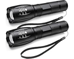 FAGORY LED Torch 2000 Lumens, Maxesla Torches Led Super Bright Flashlight, Powerful Torches Battery Powered Water Resistant 5