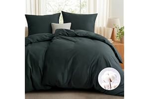 ‎RUIKASI RUIKASI Bettwäsche 135x200 Grau Baumwolle - Baumwolle Bettwäsche-Sets 135x200cm 4teilig mit Reißverschluss, Baumwollbettwäsche 2er Set Anthrazit Cotton, weich und atmungsaktiv