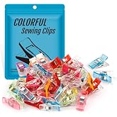Ottemax Multipurpose Sewing Clips Pack of 60, Quilting Accessories to Replace Sewing Pins Pinning and Marking, Assorted Color