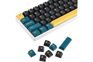 SOLIDEE 168 klawiszy PBT Mars Green Custom Keycaps, 168 Key Cherry Profile Doubleshot Key Cap Set do 60%/64/84/108 Cherry/Gateron MX układ ANSI klawiatura mechaniczna