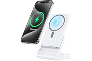 KLIHD Mag-Safe Ladestation für iPhone Power Bank: Tragbare Magnetische Power Bank 5000mAh Kompatibel mit Abnehmbarem Mag-Safe Akku für iPhone 15 14 13 12 mit Schnellladestation und USB-C Kabel