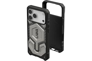 Urban Armor Gear Monarch Pro Case compatibile con Apple iPhone 17 Pro Max Custodia (Ricarica wireless/magnetica, Protezione a 5 strati) titanio