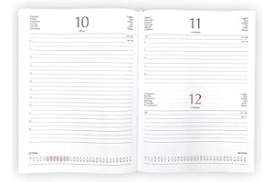 Agendepoint.it - Ricambio Agenda Giornaliera A5 2026, 15x21 cm, Multilingue, Ricambio Blocco Fisso, Bianco