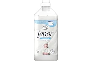 ‎LENOR Lenor Weichspüler, Flauschige Wäsche, 68 Waschladungen, Sensitiv für sensible Haut und Babyhaut (1.7 L)
