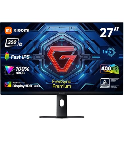 Xiaomi 2K Gaming Monitor G27Qi, QHD 2560×1440, Fast IPS, 180Hz 1ms
