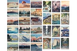 ZPPLD 30 cartoline, cartoline vintage, set di cartoline vintage, vintage, cartoline retrò, pittura paesaggistica vintage (pittura astratta)