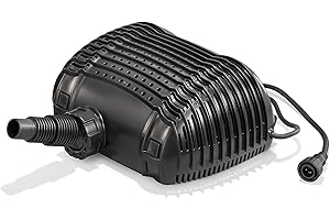 esotec Solar Single Pump Waterfall 2900 3400, 12-18 V/DC Replacement Pump, Universal Stream Pump, Hose Connection, Replacement Part Accessories, Waterfall Pump, IP68 101981