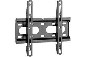 ‎MACLEAN Maclean MC-937 Profesjonalny Uchwyt Ścienny na Telewizor LED LCD 23-42'' 45kg, Uniwersalny Statyw na Ścianę na Ekran LCD LED OLED QLED o Standardzie VESA Max. 200x200, Uchwyt TV na Ścianę Czarny