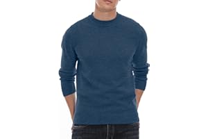 Sailwind Men's Jumpers Tops Winter Warm Knitted Crew Neck Jumper Long Sleeve Soft Cozy Mock Neck Knitwear Pullover Sweaters for Men