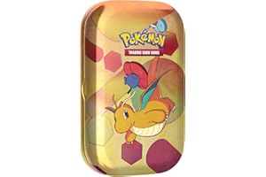 Pokémon TCG: Scarlet & Violet—151 Mini Tin – Dragonite (2 Booster Packs, 1 Coin & 1 Art Card)