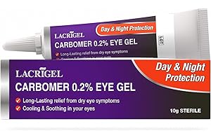 OCUFRESH Lacrigel Dual CARBOMER 0.2% - Eye Gel for Dry, Tired, and Red Eyes - Soothes Irritation, Reduces Soreness - 24x7 Day and Night Protection - Safe and Premium Formulation - Sterile Pack of 10g