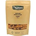 Organic Mango Strips (Dried) - No Additives, No Preservatives, Unsweetened, Sun Dried, Untreated, Raw, Vegan, GMO-Free - Delicious Snack - Thames Organic 250g