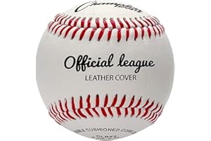 Champion Sports Offizielle Liga Baseballbälle aus Leder, Weiß, 12 Stück