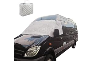 JOJOCY Scheibenabdeckung für Mercedes-Benz Vito III W447 2014-2024 Silber Monochromatisch Anti UV/Frost/EIS Fahrzeug Zubehör