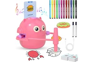 JADYON Zeichenroboter für Kinder, Roboter, Malroboter für Kinder, Drawing Robot mit 100 Karten, Drawing Robot zur Frühkindliche Bildung, Sprachinteraktiver Lernspielzeug für Jungen Mächen ab 3 Jahren