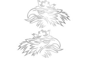 Finest Folia - Set di adesivi decorativi (sinistra e destra) per camion, con grifoni, K075, colore argento metallizzato