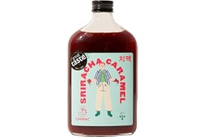 Chimac Sriracha Caramel Sauce, 432g, Sweet & Spicy Syrup, Vegan