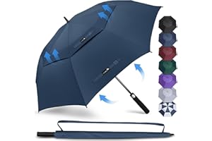 ZOMAKE Parapluie de Golf XXL/XL/L/M - Parapluie Grande Taille au Vent 68/62/54/51inch - Parapluie Solide Résistant pour Les Femmes et Les Hommes