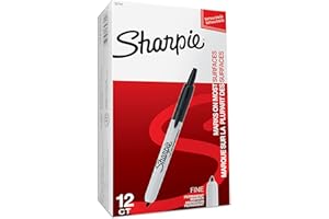 Sharpie S0810840 Marker Permanentny, Czarny, 12 sztuk
