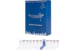 Occulto Männer & Frauen Socken Adventskalender 12 Paar, Weihnachtskalender