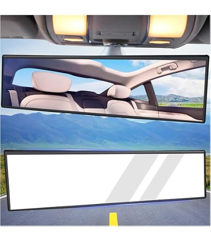 Miroir Bébé Voiture Grand Angle 24.4x9cm - Rétroviseur Intérieur Arrière Pour Voiture, SUV, Camionnette