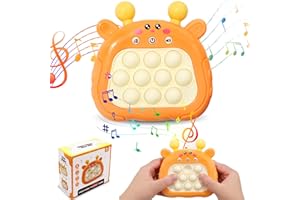 Kitimi Hirsche Spielkonsole Quick Push Bubble Game Pop Fidget it Fast Speed Push Puzzle-Spielmaschine Game Elektronisches Sensorspiel für Kinder Erwachsene(Rehkitz)