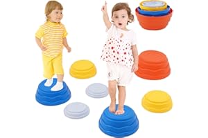 NUKied Balanciersteine ​​Set,Kinder Stapelsteine,rutschfeste Balanciersteine ​​für Kinder und Erwachsene,Balanciersteine ​​für den Innen- und Außenbereich, Schulen,Kitas und Therapiezentren