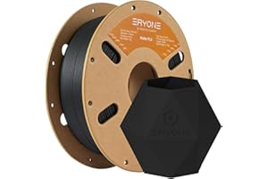 ERYONE Filamento per stampa 3D PLA effetto opaco, 1.75mm Tolleranza ±0.03, 1kg per rotolo, Nero