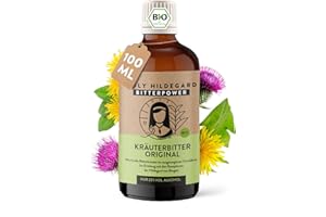 Holy Hildegard BIO Bitterstoffe Tropfen 100 ml – nach von Bingen – 9 erlesene Bitterkräuter - Verdauungsfördernd – hochdosierte Bittetropfen - 100% Natur – Vegan – Made in Germany