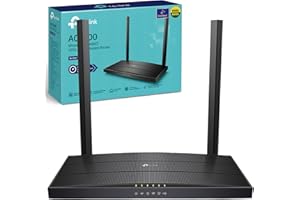 TP-Link Archer VR400 AC1200 Wireless Modem Router, VDSL ADSL Wifi Router, Mesh Wifi Booster, Dual Band Internet Booster, Full Gigabit Ethernet Ports Mesh Routers, Plug and Play, Gaming Xbox PS4 Steam
