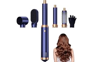 MOGAWAVE Air Styler 5 in 1,Asciugacapelli Capelli ad Aria,1000w Phon Capelli,Spazzola Asciugacapelli Per Dare Volume Ai Capelli, Lisciare, Arricciare, Ioni Air Curler Brush,Strumenti per Capelli,Hair Dryer
