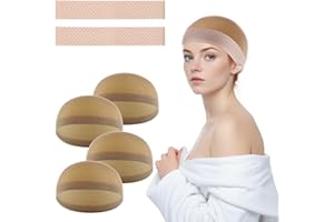HAIFAFAFAING Paquete de 6 gorros de silicona para peluca, antideslizantes, para mujer, agarre elástico para peluca que mantiene las pelucas en su lugar asegurado, se adapta a circunferencia de cabeza de 20 a 24