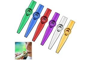 BEEJUNE 6 Stück Kazoo Instrument, Kazoos, Kazoo Metall, Geeignet Für Kinder, Erwachsene Und Musikanfänger, Kinder Party Favors Geschenke