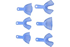 GZD cersalt Teeth Impressions Tray, Comfortable Dental Trays Reusable Dental Teeth Impressions Tray Different Sizes for Dental Clinic
