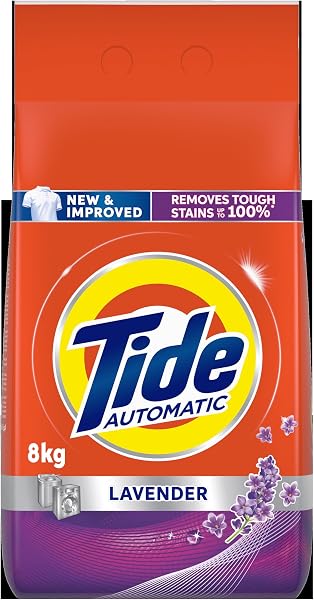 Tide, Automatic Detergent Powder, Lavender, 8 Kilograms