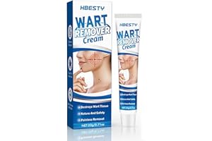 HBESTY Wart Removal Cream 20g, Effective Treatment of Warts, Corns Spot Moles, Moles and Calluses, Wart Remover Cream for Face, Body and Hands