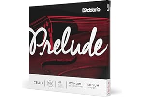 D'Addario J1010 1/8M Prelude 1/8 Scale Medium Tension Cello String Set