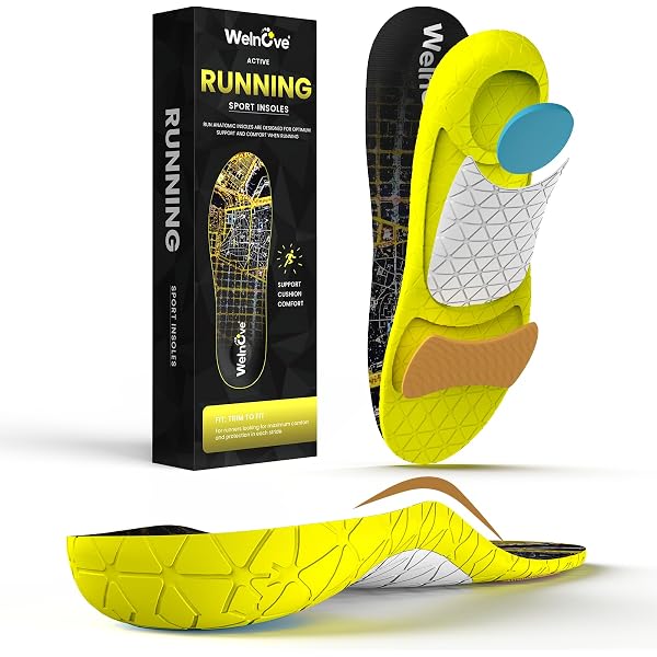 Solette Sportive Per Scarpe Da Uomo E Da Donna - Ideali Per Sport Attivi, Camminata, Corsa, Allenamento, Escursionismo, Hockey - Inserti Extra Ammortizzanti - Solette Ortopediche - 6