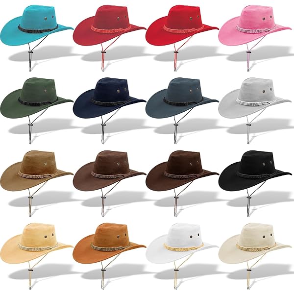 Set Di 8 Cappelli Da Cowboy Con Paillettes Per Feste, Compleanni E Carnevali - Accessori Western Scintillanti Per Donne E Uomini